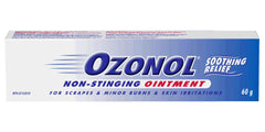 Ozonol Ointment, Original Formula | Non-Stinging | Soothing Relief | For Insect Bites, Scrapes, Minor Burn & Skin Irritations | 60g