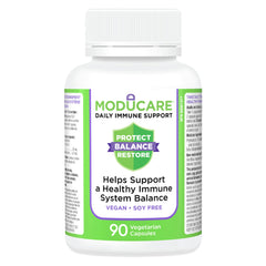 Moducare Daily Immune Support Supplement, 90 Veggie Capsules 30-Day Supply - Vegan - Soy Free - Balanced Immune Booster for Kids & Adults, Plant Sterols for Optimal Well-being