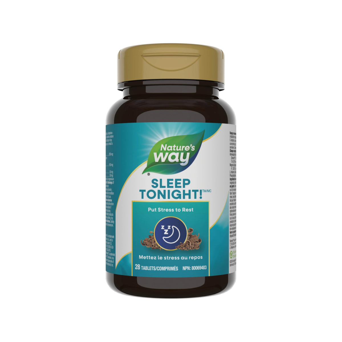 Nature's Way Sleep Tonight Stress Relief Formula – Reduce Stress Symptoms Like Fatigue, Sleeplessness, Inability to Concentrate- Helps Lower Cortisol, C-Reactive Protein Levels – 28 Vegetarian Tablets