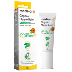 Medela Organic Nipple Cream & Pumping Lubricant, Soothes & Nourishes for Breastfeeding, Made with Natural Ingredients, Provides Fast Relief for Sore Nipples, Postpartum Essential, 40g/1.34 fl oz