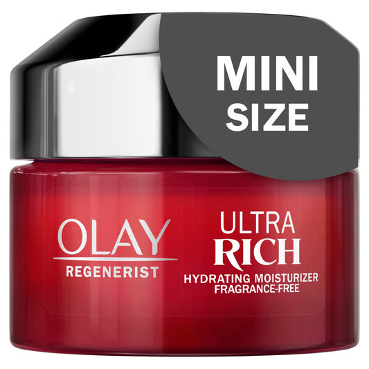 Olay Regenerist Ultra Rich Face Cream, Face Moisturizer with Vitamin B3, Niacinamide, Fragrance-Free, Travel/Trial Size, 15 mL
