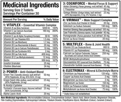Allmax VITAFORM FOR MEN (Men's Multi-Vitamin), 30 Day Supply
