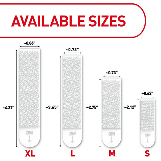 Command 20 Lb XL Heavyweight Picture Hanging Strips, Damage Free Hanging Picture Hangers, No Tools Heavy Duty Wall Hanging Strips for Back to School Dorm Organization, 8 Pairs (16 Strips)