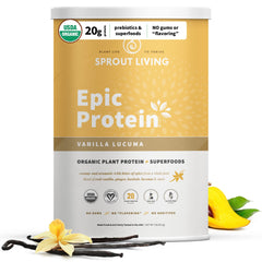 Sprout Living Epic Protein Vanilla Lucuma, 2 Pound, packaging may vary