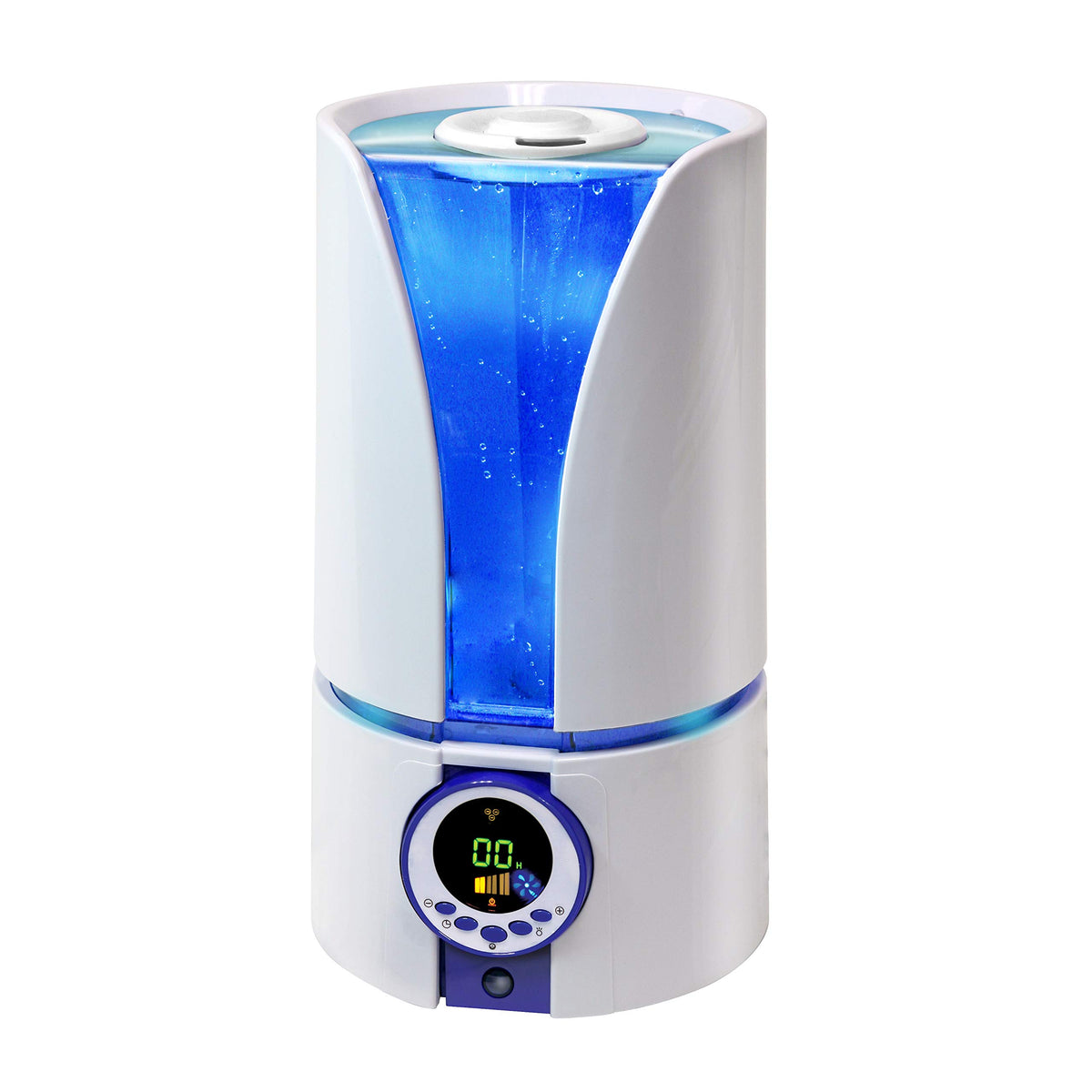Comfort Zone Humidifier with Remote Ultrasonic Cool Mist 1.Gallon W, White