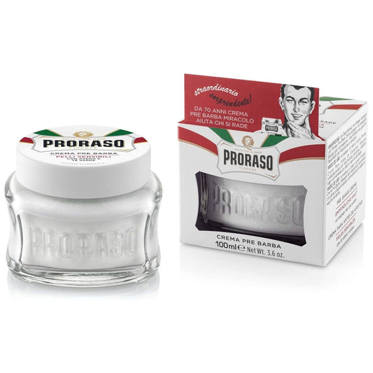 Proraso Pre-Shave Cream, Sensitive Skin, 3.6 Oz