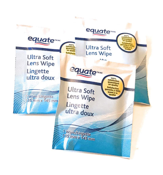 Equate Lens and Screen Cleaning Wipes, 100 Count Ultra Soft Individually Wrapped