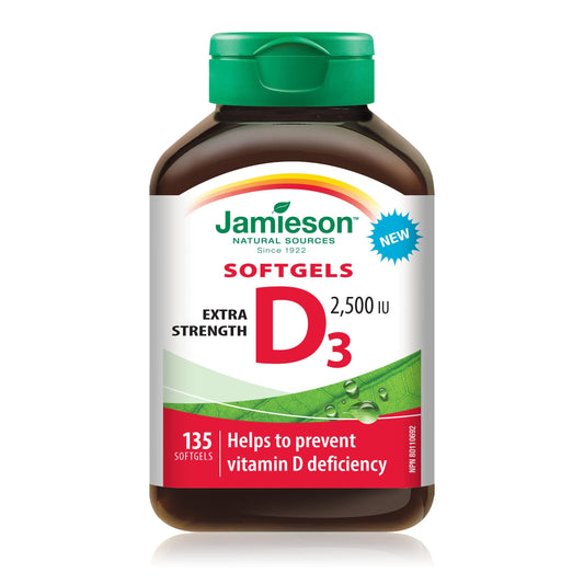 Extra Strength Vitamin D3 2500 IU Softgels