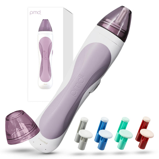 PMD Personal Microderm Pro - At-Home Microdermabrasion Machine with Kit for Face & Body - Exfoliating Crystals and Vacuum Suction for Fresh and Radiant Skin - High & Low Speed Options