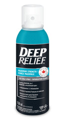Deep Relief Maximum Strength Ice Cold Pain Relief Spray, Reduces Inflammation, 150ml, (Pack of 1)