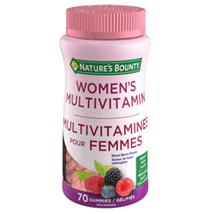 NATURE'S BOUNTY Women's Multivitamin, Helps Metabolize Nutrients, Helps Maintain Bones, Cartilage, Teeth & Gums, Aids Body In Absorption Of Calcium & Phosphorus, Mixed Berry Flavour, 175 g