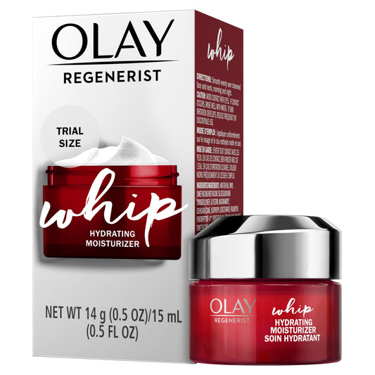 Olay Regenerist Whip Hydrating Face Cream, Face Moisturizer with Vitamin B3, Niacinamide, Trial Size, 15 mL