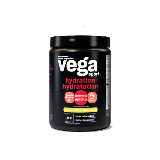 Vega Sport Hydration Electrolyte Powder Lemon Lime (40 Servings) Vegan Hydrator, Keto Friendly, Gluten Free, Non Dairy, Sugar Free, Non GMO, 168g (Packaging May Vary)