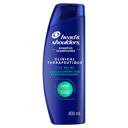 Head & Shoulders Clinical Itch Relief Shampoo, for Stubborn Dandruff, 400 mL