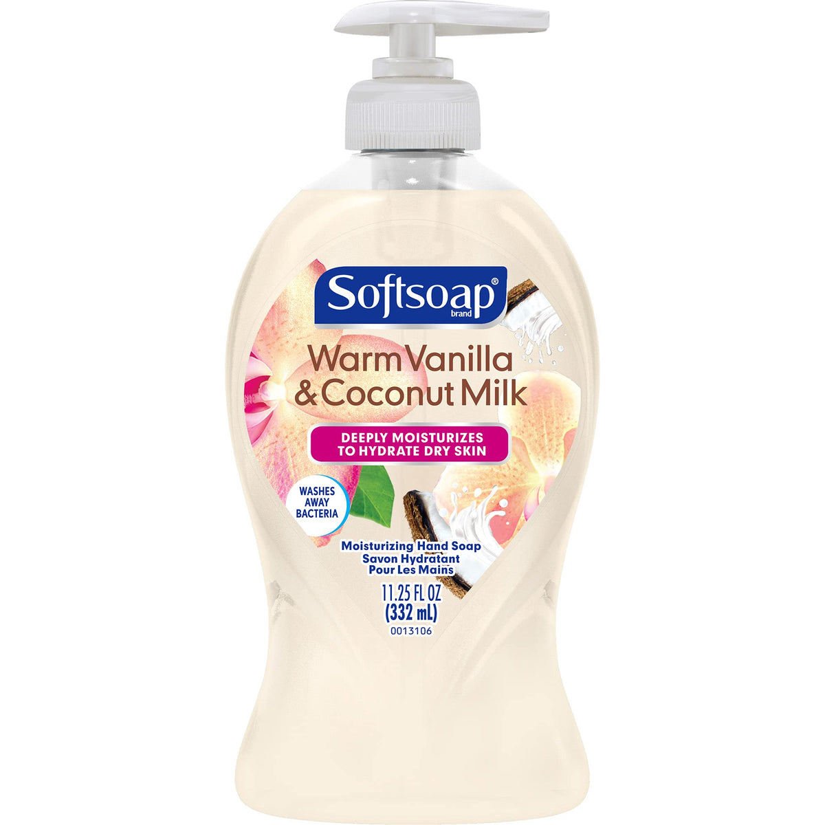 Softsoap Deeply Moisturizing Liquid Hand Soap Pump Warm Vanilla & Coconut Milk 332 Ml