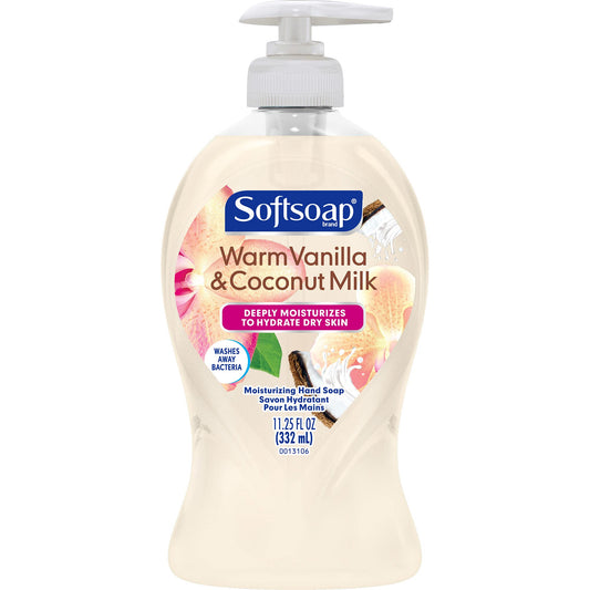 Softsoap Deeply Moisturizing Liquid Hand Soap Pump Warm Vanilla & Coconut Milk 332 Ml
