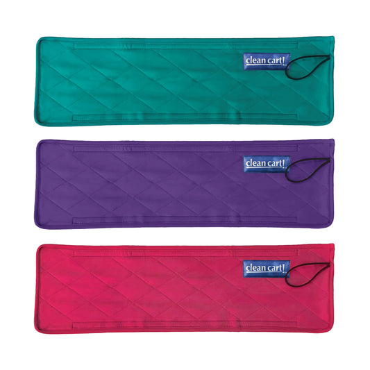 Clean Cart Secure Shopping Cart Handle Cover, Bright Colors, 3-Pack