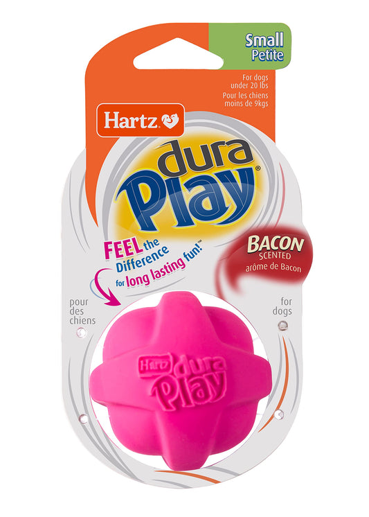 Hartz Dura Play Bacon Scented Ball Dog Toy - Small