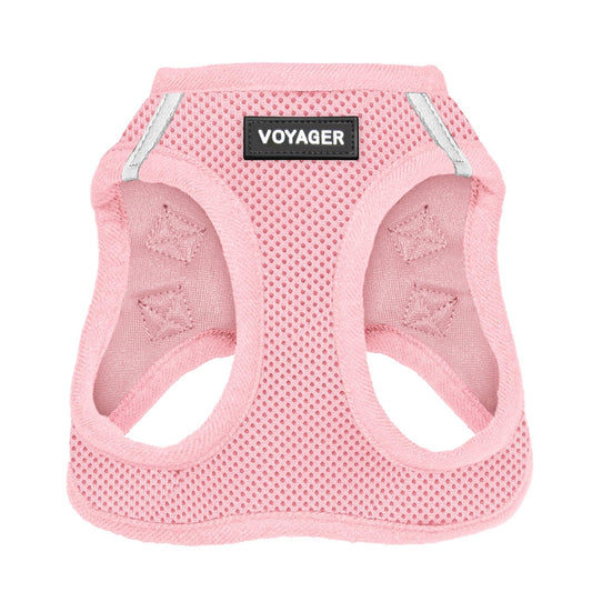 Voyager Step-in Air Dog Harness - All Weather Mesh Step in Vest Harness for Small and Medium Dogs by Best Pet Supplies - Harness (Pink), XXX-Small