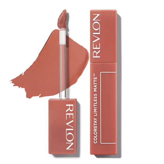 Revlon Lipstick, ColorStay Limitless Matte Liquid Lipstick, Vegan Formula, No-Budge Matte, Longwear Lipstick, Long Lasting, Lightweight/Comfortable, Waterproof, 002 Poster Child, 0.17 fl oz/ 5ml