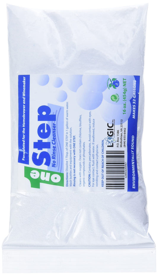 Home Brew Ohio One Step No - Rinse Cleanser 16 OZ Cleaner, 2.5 Ounce (Pack of 1), White