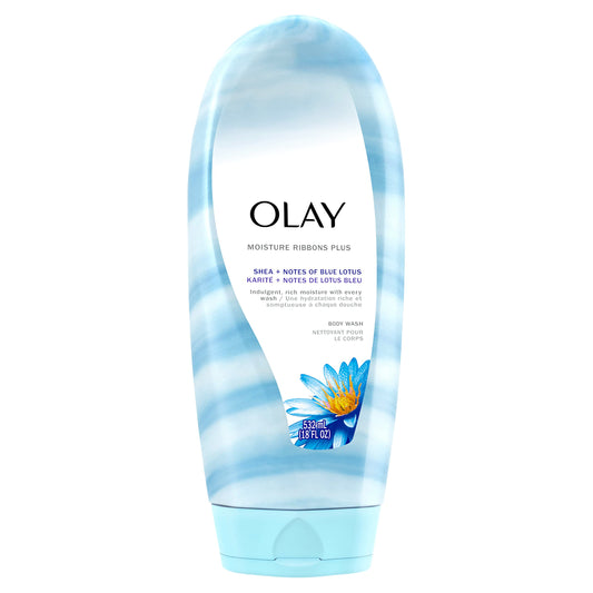 OLAY MOISTURE RIBBONS PLUS BLUE LOTUS Body Wash 432ML