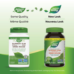 Nature's Way Slippery Elm Bark – Herbal Supplement to Soothe Inflammation of the Gastrointestinal (GI) Tract – Non-GMO, 180 Vegetarian Capsules, Value Size