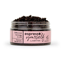 Koffee Beauty Coconut Coffee Scrub - Exfoliating Body And Face Scrub - Polish And Smooth Skin with Ease - Invigorate Senses with Coconut Fragrance Formula - Natural Treatment for Cellulite - 115 g