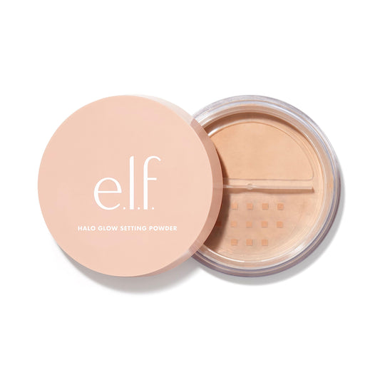 e.l.f. Halo Glow Setting Powder, Silky, Weightless Formula, Semi-Matte Finish