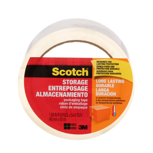 Scotch Packing Tape Long Lasting Storage Tape, 48 mm x 50 mm, 1 Roll