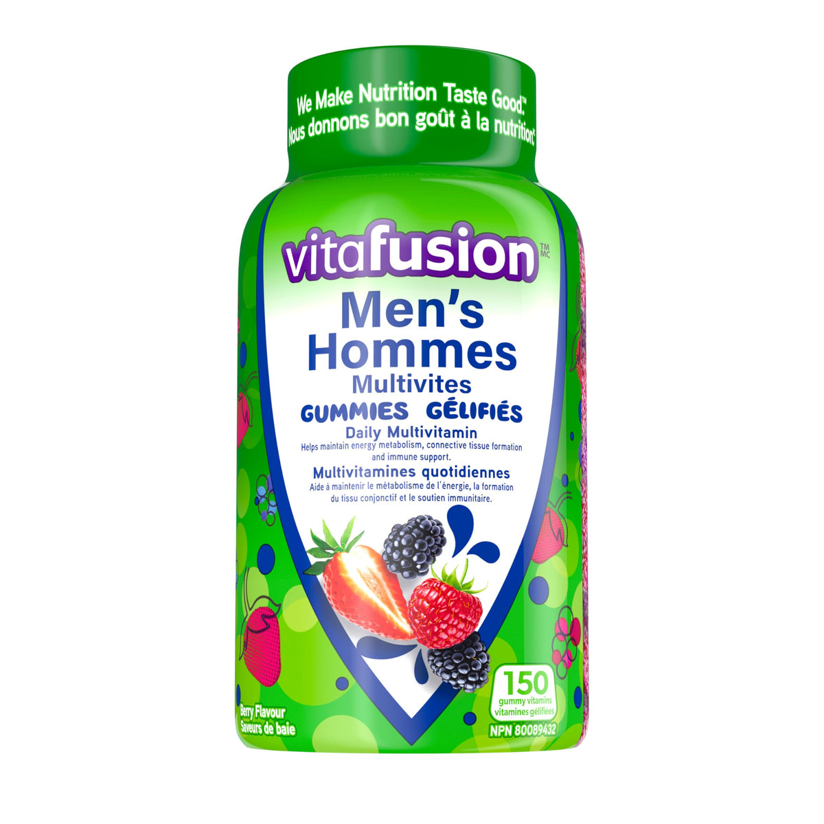 Vitafusion Men's MultiVite Gummies - Daily Multivitamin, Healthy Metabolism, Immune Support, Connective Tissue Formation, 75-Day Supply - 150 Count