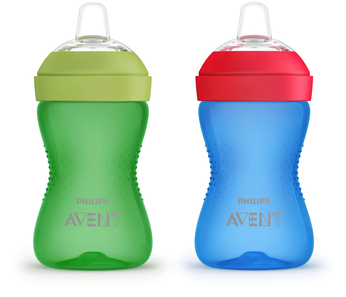 Philips Avent My Grippy Spout Cup, 10oz, 2pk, Blue/Green, SCF801/21
