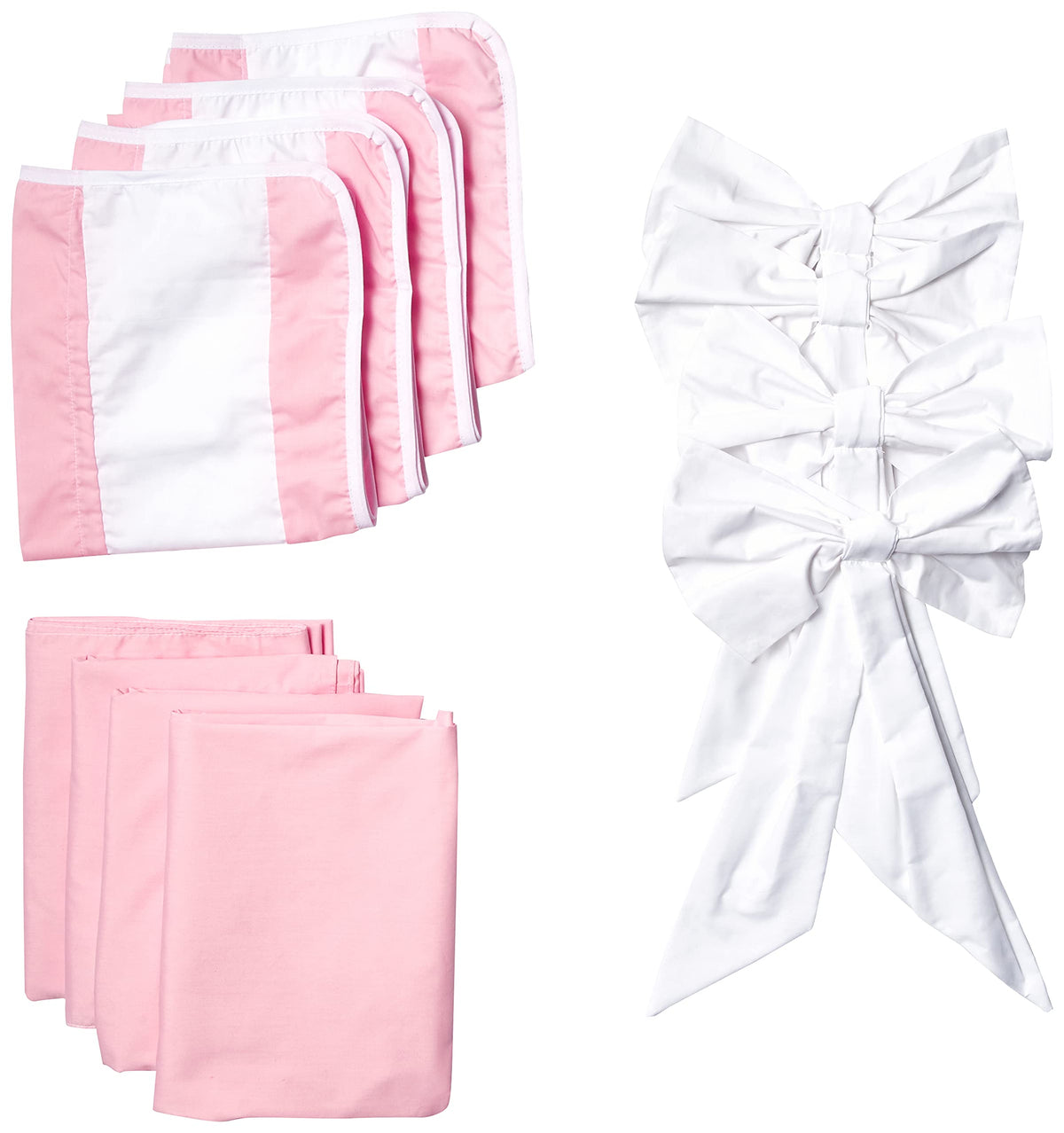 Baby Doll Sweet Lodge Collection 12Piece Round Crib Curtain & Drape Set in Pink