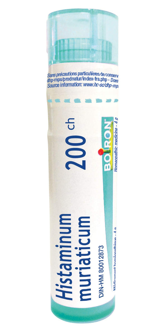 Boiron Histaminum muriaticum 200ch,Homeopathic medicine. Each tube contains 4 g (approximately 80 pellets)