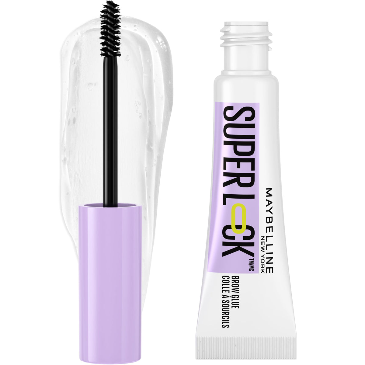 Maybelline Superlock Brow Glue, Clear Brow Gel, 24 Hour Wear, Clear, 7 ml