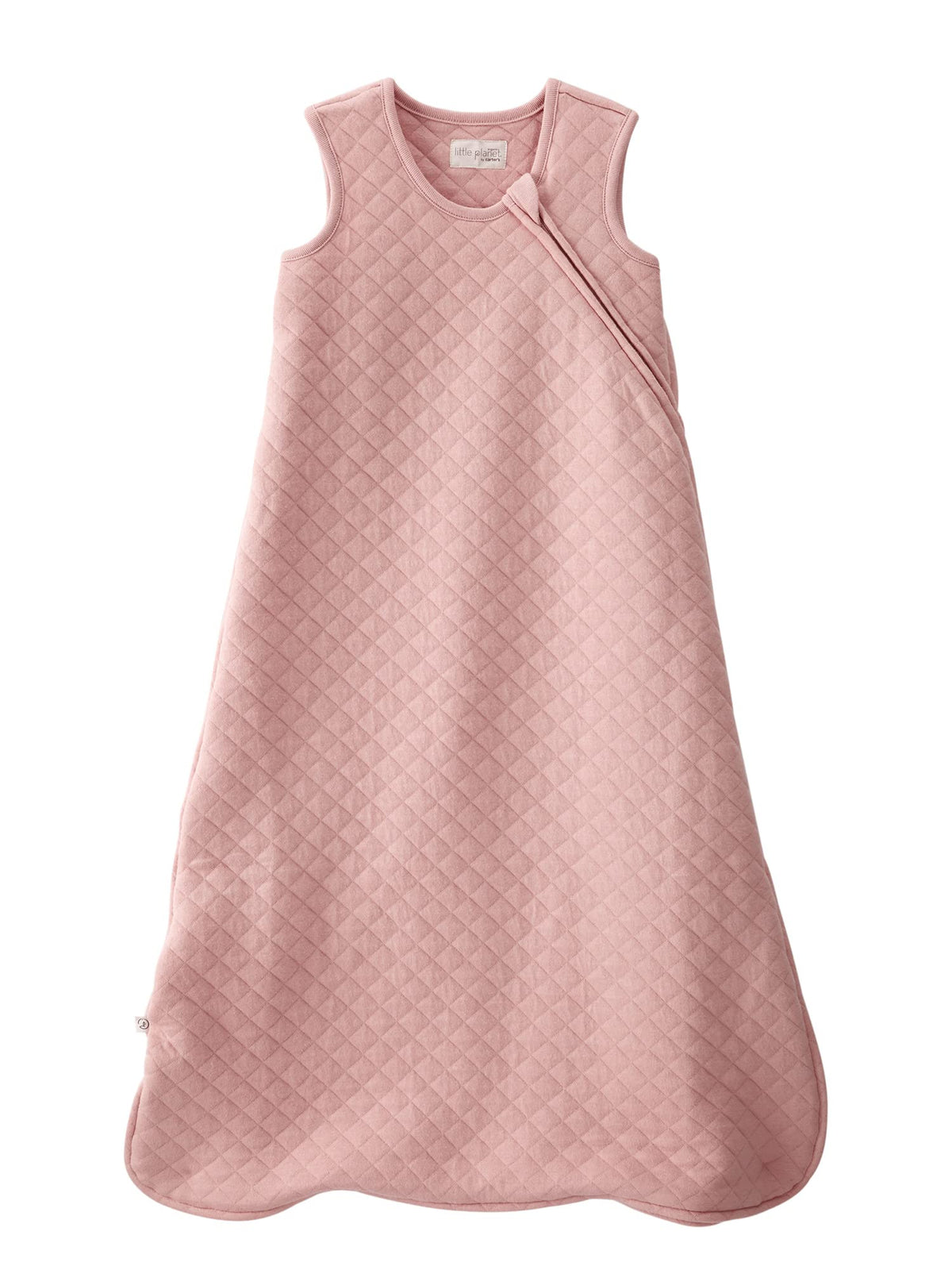 little planet by carter's Baby Organic Cotton Wearable Blanket, Rose, Medium