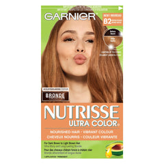 Garnier Nutrisse Ultra Color Haircolour In Bronde B2 for Vibrant Colour Even, 0.237 Kg