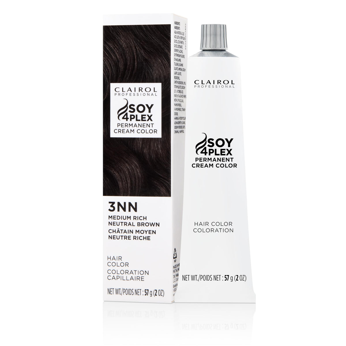 Clairol Professional Crème Permanente, 3nn Med Neutral Brown, 2 oz. - Packaging May Vary