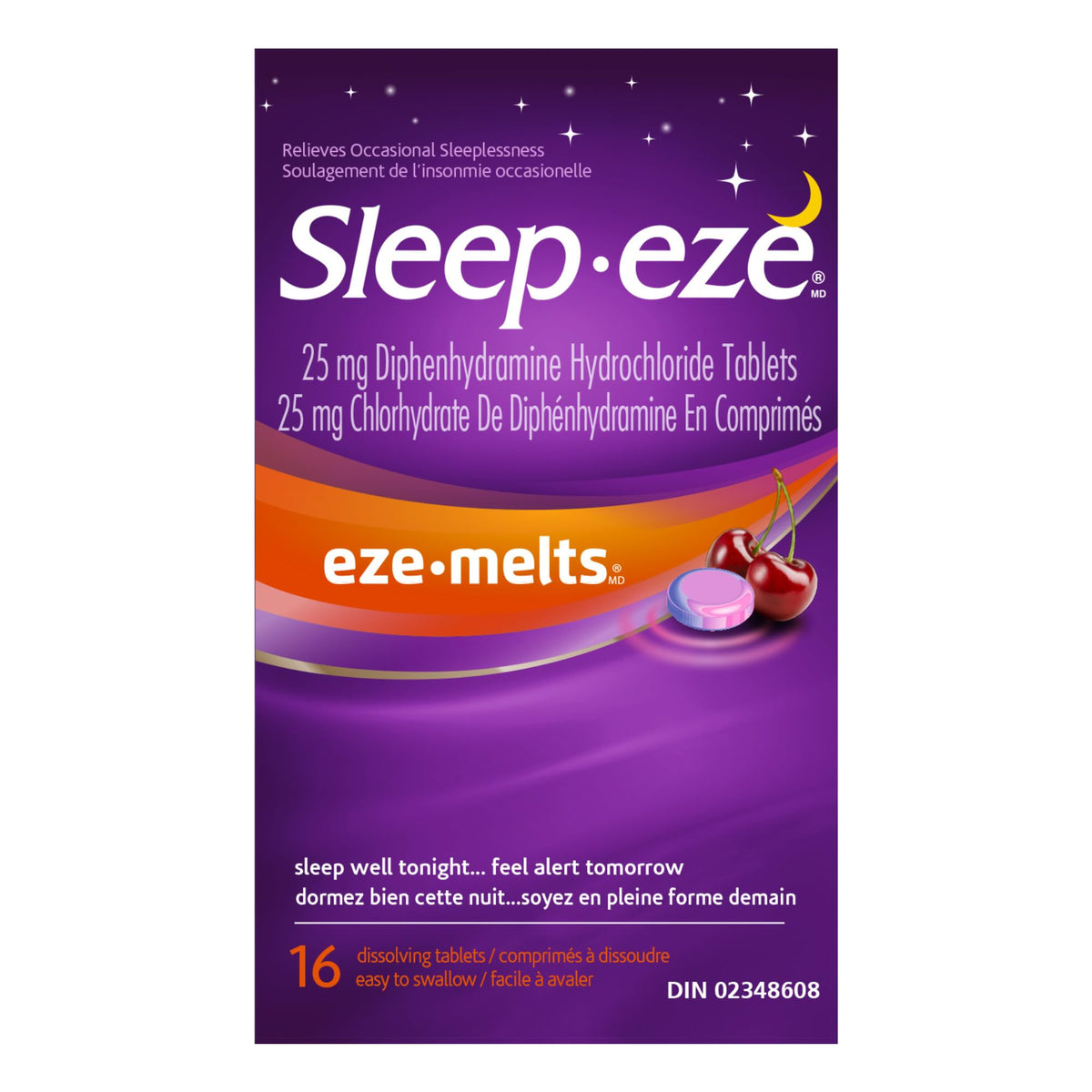 Sleep Eze Melts - 16 Count - For Relieving Occasional Sleeplessness