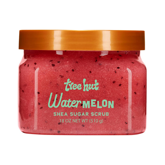 Tree Hut Watermelon Body Scrub, Exfoliating & Hydrating Sugar Scrub with Shea Butter & Essential Oils, Smooth Skin, Body Exfoliator For All Skin Types, Self Care Gifts for Women, Vegan, 18 Oz