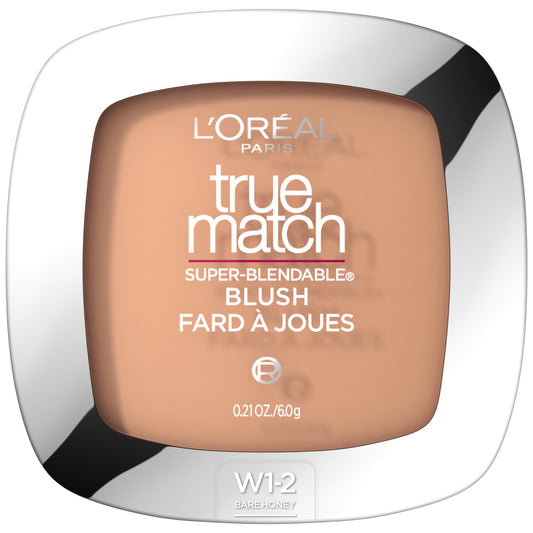 L'Oreal Paris True Match Super-Blendable Blush, Soft Blush Powder, Bare Honey, 0.21 oz.