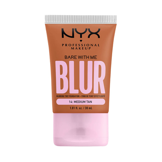 NYX PROFESSIONAL MAKEUP, Bare With Me, Tint Foundation, Medium buildable coverage, 12h hydration, Lightweight matte finish - 14 MEDIUM TAN