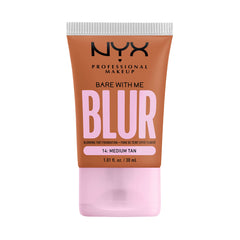 NYX PROFESSIONAL MAKEUP, Bare With Me, Tint Foundation, Medium buildable coverage, 12h hydration, Lightweight matte finish - 14 MEDIUM TAN