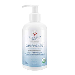Shoosha Sensitive Skin Organic Wash and Shampoo, Unscented, 251.4 ml (Pack of 1)