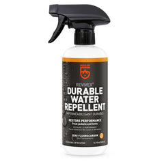 GEAR AID Revivex Durable Water Repellent (DWR) Spray for Waterproofing, Restoring Performance on Nylon Jackets, Gore-TEX, Paddle and Camping Gear, Non-aerosol 16.9 fl oz