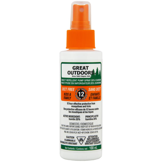 Great Outdoors Kids & Family DEET Free Insect Repellent Pump Spray, 100mL