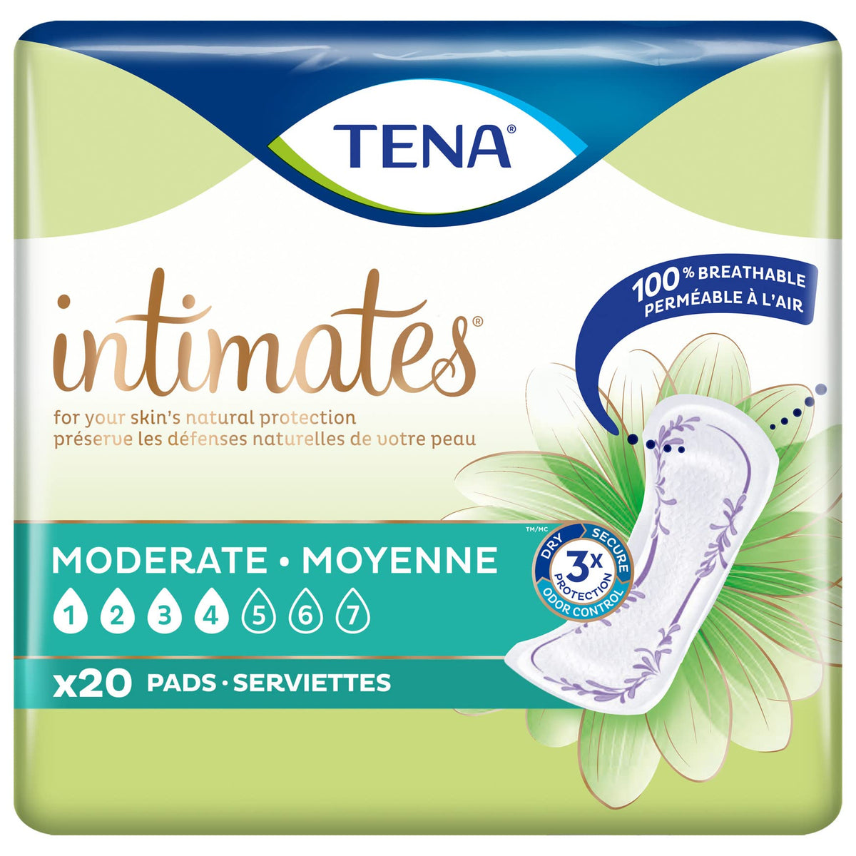 Serenity Pads Moderate Reg, 20 Count