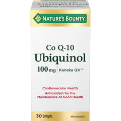 NATURE'S BOUNTY Ubiquinol, Co Q-10, 100 mg, Supports Cardiovascular Health, 24.5 g