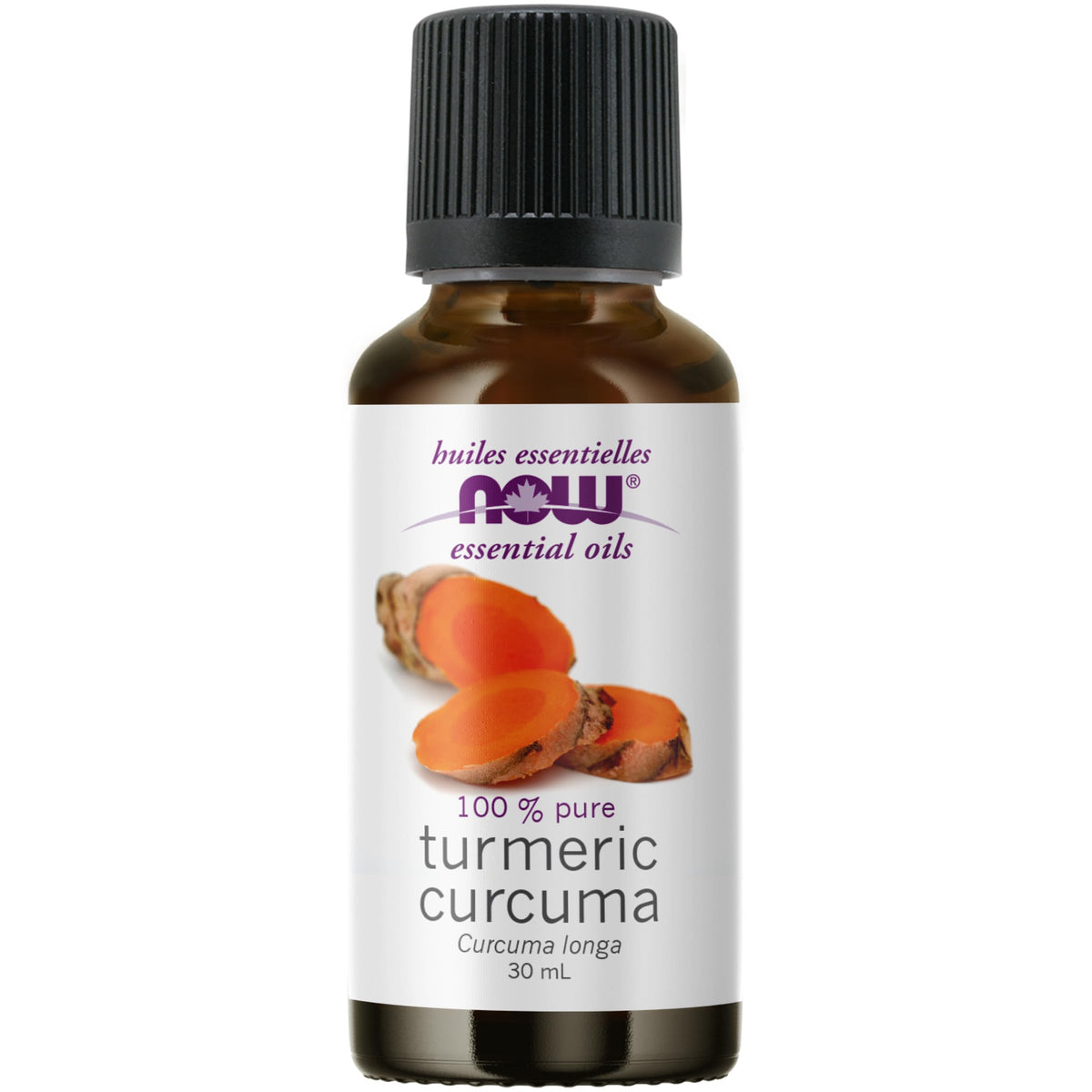 NOW Essential Oils, Tumeric Essential Oil, Soothing, Uplifting, Balancing, 100% Pure, Child-Resistant Cap, 30mL