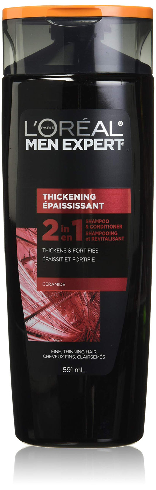 L’Oréal Paris Men Expert Men Expert Thickening 2-in-1 Shampoo, 591 Ml, 591 milliliters